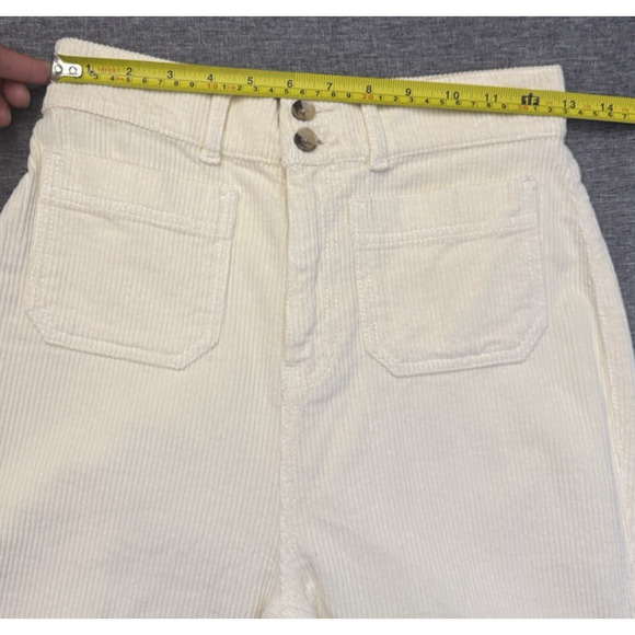 Faherty Portland Corduroy Pant, Egret (Ivory) Pockets Front Size 26 NWT - Picture 3 of 9